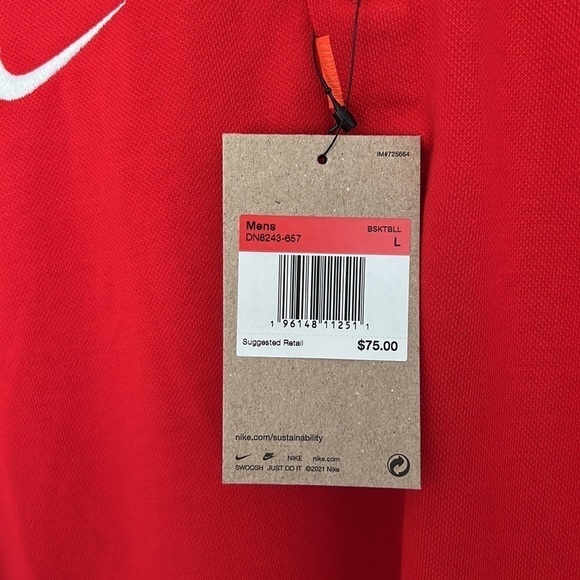 NBA PORTLAND TRAILBLAZERS NIKE MEN’S POLO SHIRT - SIZE LARGE - Picture 5 of 9